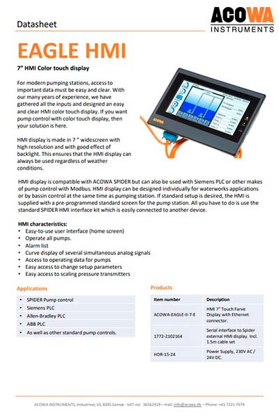 Thumbnail for EAGLE HMI Datasheet