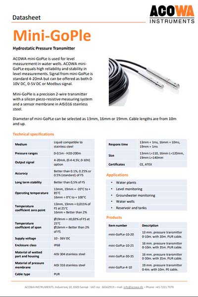 Thumbnail for mini-GoPle Datasheet