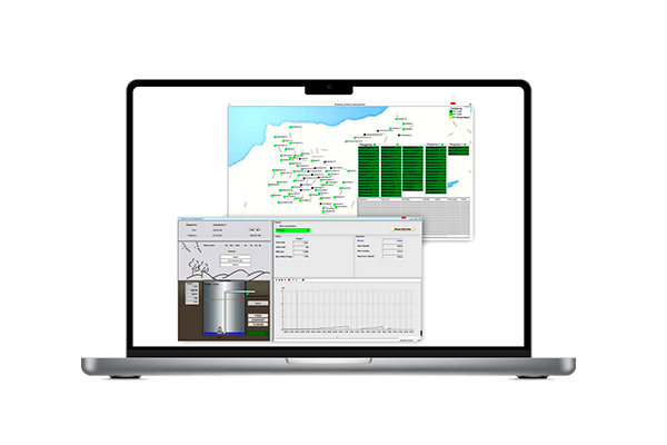 Image of SCADA-system used to monitor water